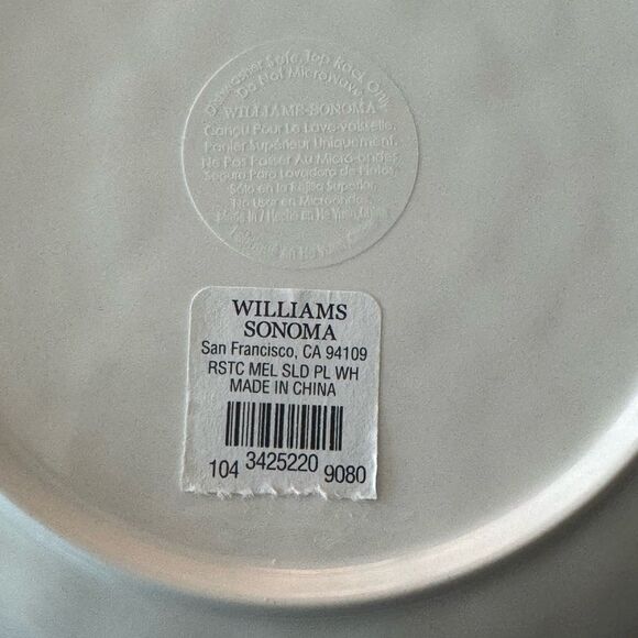 Williams Sonoma Rustic Salad Plate (4) - Picture 2 of 2